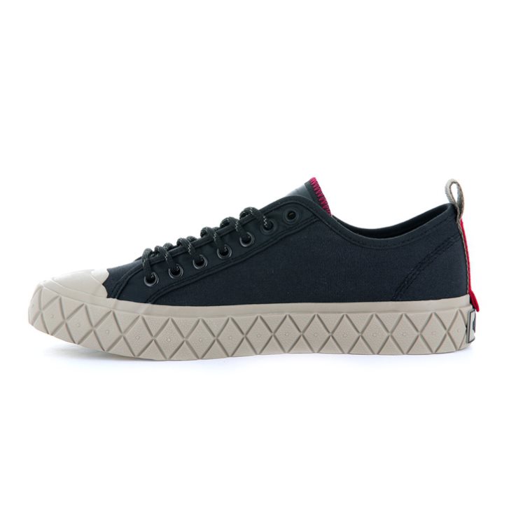 Palladium Palla Ace Supply LO Low Tops Women's Sneakers Black | UK H972-DCV